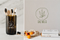 The Herbal shop, premade logos : The Organic shop - premade logos I'm happy to present the the Organic Shop premade logo template bundle. Zero waste concept, bio, organic and vegan themes, natural cosmetics, herbal medicine