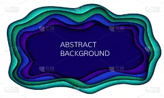 现代,几何形状,背景,花体,个性化改造者,夏天,三维图形,暗色,白色,纸