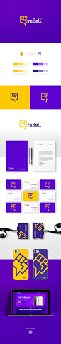 reBell : Logo and identity design for a telecommunication company.