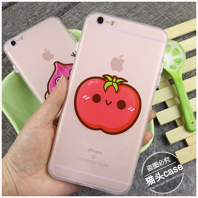 日韩卡通水果苹果iphone6S保护套6...