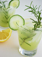 Rosemary-Infused Cucumber Lemonade 