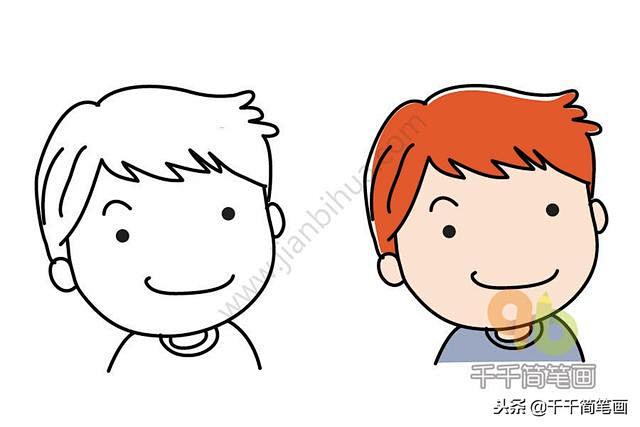 3分钟，教你15种人物头像简笔画，哄娃和...