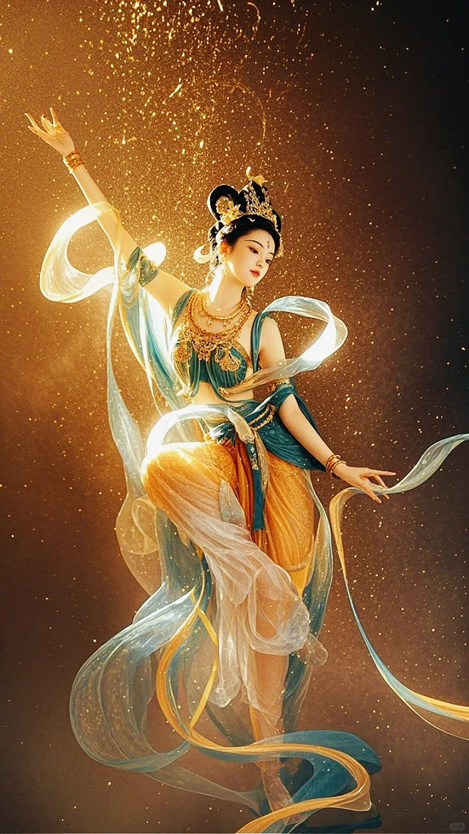 敦煌飞天神女 - 小红书-花瓣网