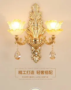 欧式led水晶双头壁灯家居卧室床头过道楼梯玻璃led锌合金走廊灯 : 阿里巴巴欧式led水晶双头壁灯家居卧室床头过道楼梯玻璃led锌合金走廊灯，壁灯，这里云集了众多的供应商，采购商，制造商。这是欧式led水晶双头壁灯家居卧室床头过道楼梯玻璃led锌合金走廊灯的详细页面。型号:99011，光源类型:led灯，电压:220（V），灯罩材质:玻璃，灯头规格:E14，外形尺寸:35*35（mm），风格:欧式，主要适用范围:家居场所，开关类型:按钮式，平均使用寿命:3000（h），变压器:电子变压器，品牌:星月赞，