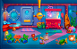 Underwater scene, casual mobile 2d