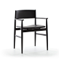 Neve Chair : NEVE

Classic and comfortable ash frame chair with soft lines in various 
thickness.

 

OPTIONS

Available with or without arms in ash, black, red or white 
stained. Upholstered version with leather covered seat and back also 
possible. Cont