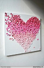 butterfly heart diy wall art
