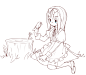 K018ENUAQQ6PC手绘插画线稿
