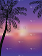 夏天的背景。海滩派对传单。