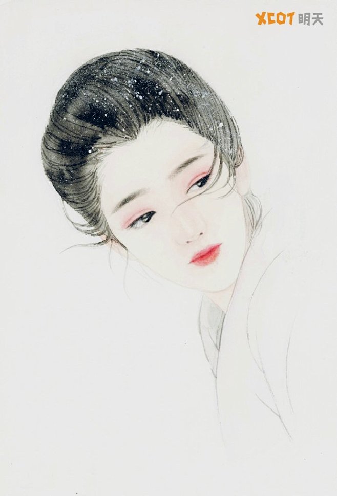 #古风水彩# 月台花榭，琐窗朱户，只有春...