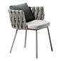 TOSCA ARMCHAIR - JANUS et Cie QTY: 8  Outdoor Dining F-20 Need additional cushion OUTDOOR DINING