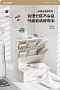 斜插式笔筒桌面收纳盒办公室文具用品杂物书桌置物学生宿舍整理架-tmall.com天猫