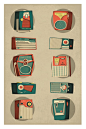 1960's Transistor Radios by Daniel Long, via Behance