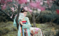 花动一山春色_人像_颇可网,古装摄影,古装写真,汉服写真,汉服,花期