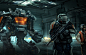 Wallpaper robot, hangar, soldiers, art, pilots, mech images for desktop, section фантастика - download