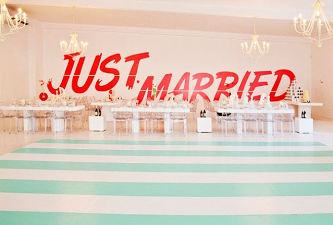 Just Married旗帜和标语 - ...