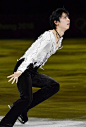 Yuzuru Hanyu of Japan performs during the figure skating exhibition gala at the Pyeongchang Winter Olympics in Gangneung South Korea on Feb 25 2018...