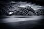 architecture black and white bridge city cloud exterior Landscape modern SKY Travel