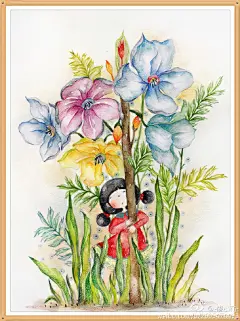 #手绘# 小绘本《梦旅》出了稿子,不知道大家喜欢吗？// @森女 @绘森活编辑部 @插画家园 @本意绘片馆 @手绘插画 @手绘工场 ​​​​