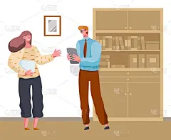 商务会议同事或合作伙伴。商务人士交流，经理讨论新项目