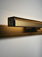 URBAN LIGHTLINE WALL - Venicem : Wall lamp with indirect light. Metal structure with light burnished brass finish and matte black perforated metal lampshade 1x13W LED 1330lm 2700°K CRI90 Dimmable