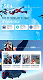 Template 42714 - 7sky Skydiving Moto CMS HTML Template
