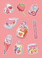 strawberry snacks sticker sheets for AX~pic.twitter.com/VQpfXASOW3