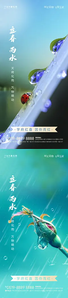 立春雨水节气海报-设计素材-shejisc.cn