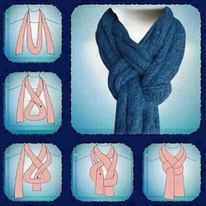 New way to tie scarf