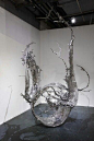 Metal sculpture by Zheng Lu Water in Dripping. | Masterpiece by my friend Zheng Lu