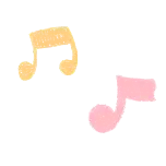 夏天音符可爱手绘动态贴纸