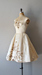1950s dress / silk 50s dress / Estévez for Grenelle dress