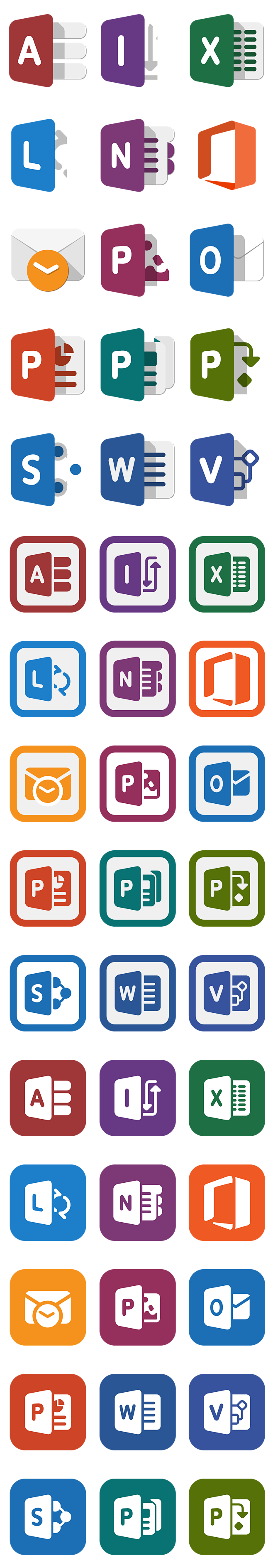 微软office办公套件图标png