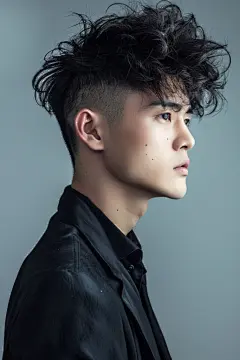 个性雅痞男生发型人物形象图片