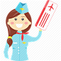 attendant, avatar, boy, career, character, face, flight icon