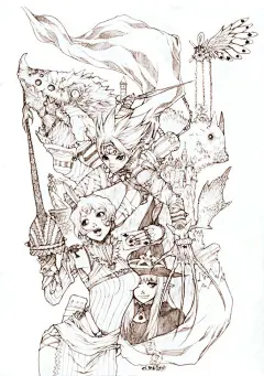 【精彩线稿1】新手入门画画一开始不要急，大神一开始也是从线稿开始的，每天记得临摹，加油~【SAI视频教程】从零开始学插画O网页链接