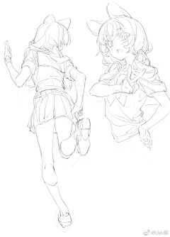 子禺禺丸采集到速写描线