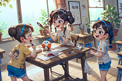 上海大魔王采集到二维插画漫画风格场景