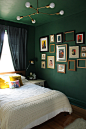 green bedroom design