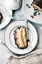 Almond Layer Cake with Whipped Vanilla and Chocolate Frosting
