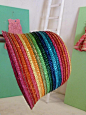 Rainbow chic straw hat by MiMisol for kids fashion summer 2012