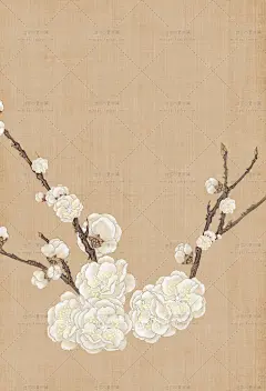 11号中国古风孙郡工笔画亚麻肌理摄影照片PSD分层模板PS设计素材-淘宝网