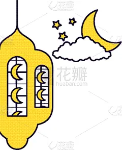 月亮,斋月祝福,灯,中东人,夜晚,季节,华丽的,传统,时间,庆祝