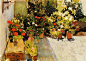 A Rooftop with Flowers, 1906 - Joaquín Sorolla