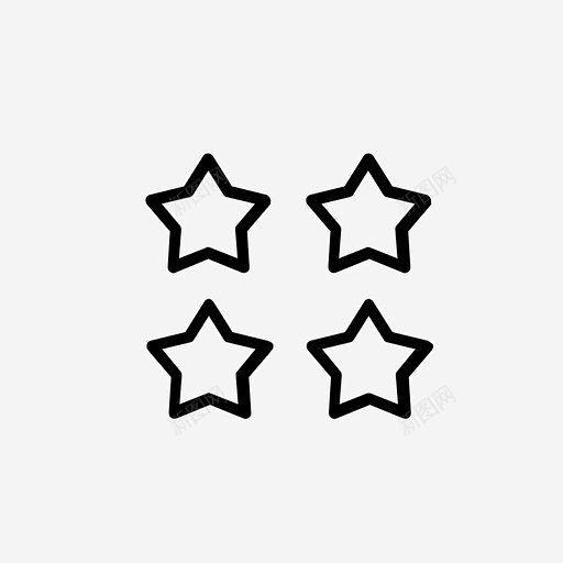 星级4星bb图标 UI图标 设计图片 免...