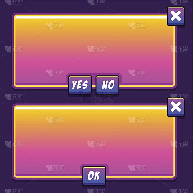 Space game interface panels ui buttons素材-花瓣网