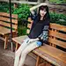 校花黄灿灿游乐园玩耍 长腿长发夏日清凉_新浪图片