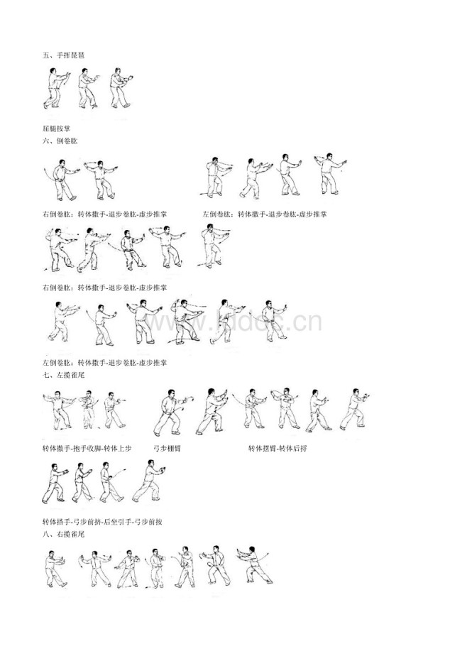 二十四式简化太极拳图例doc第2页