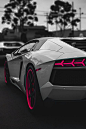 Sensational White & Pink Lamborghini Aventador - Sign up today to carhoots for insanely awesome 'pinworthy' car pics!
