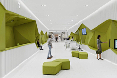 凯悦装饰集团采集到切割空间-创意横飞的办公室设计